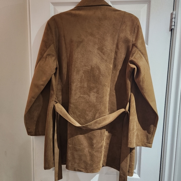 Womens Emporio E.G.A. Suede Jacket - Picture 2 of 4